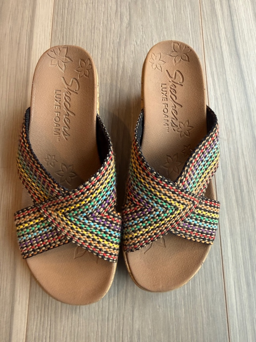 Skechers Women's Beverlee Delighted Wedge Sandals Size 6.5